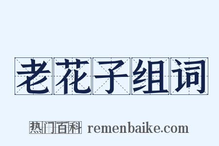 老花子组词是什么意思的图片